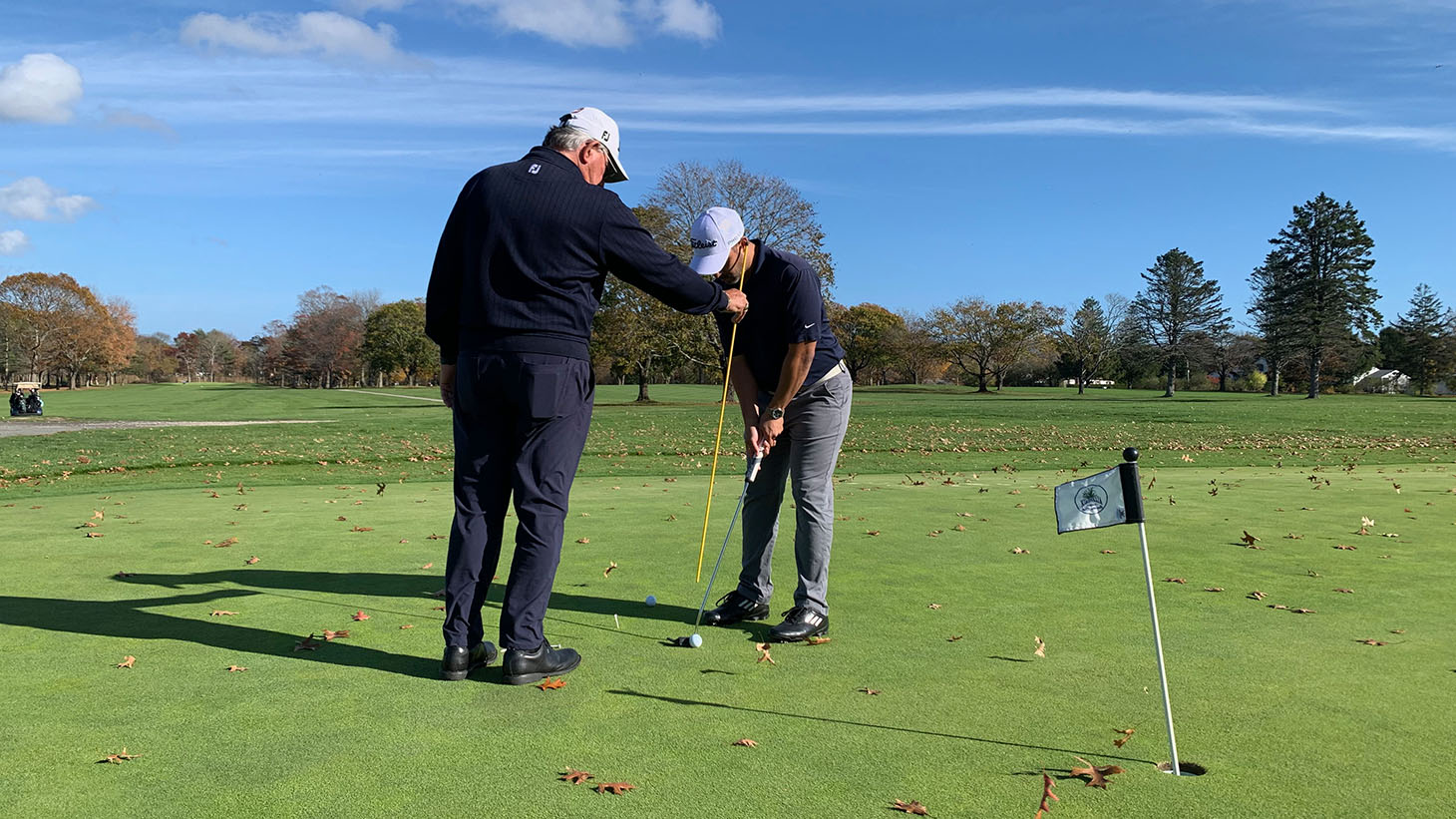 To kick of Fabian&#39;s short putting lesson, Bob...