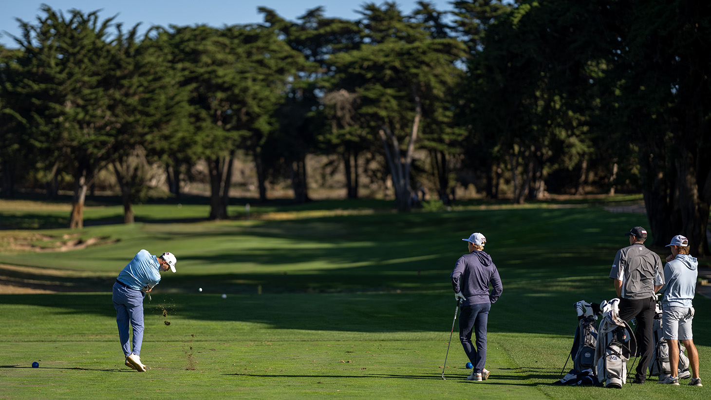 Textbook form from Noah K. with a mid-iron at...