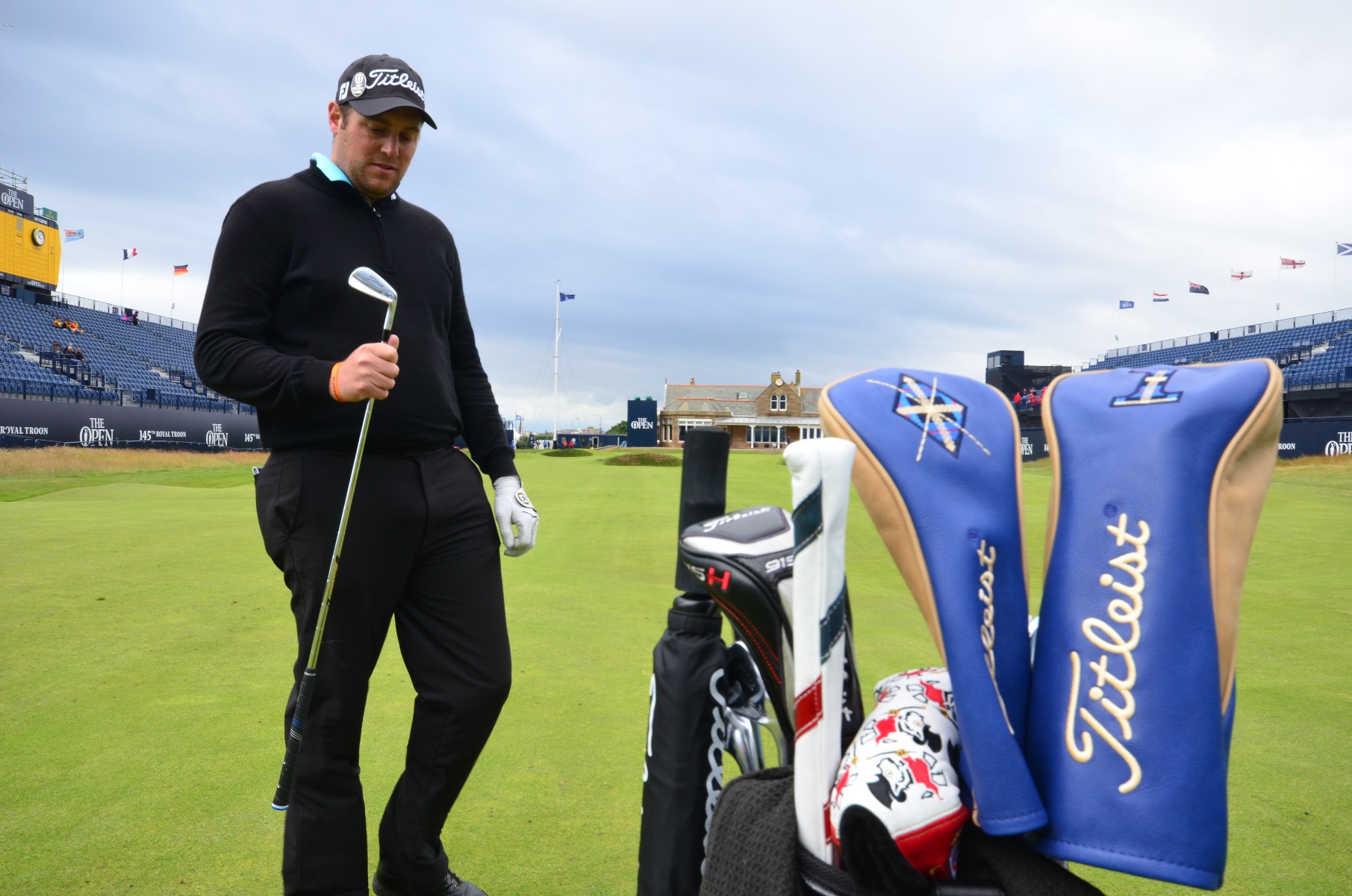 Matthew Southgate on the 18th hole  at Royal...