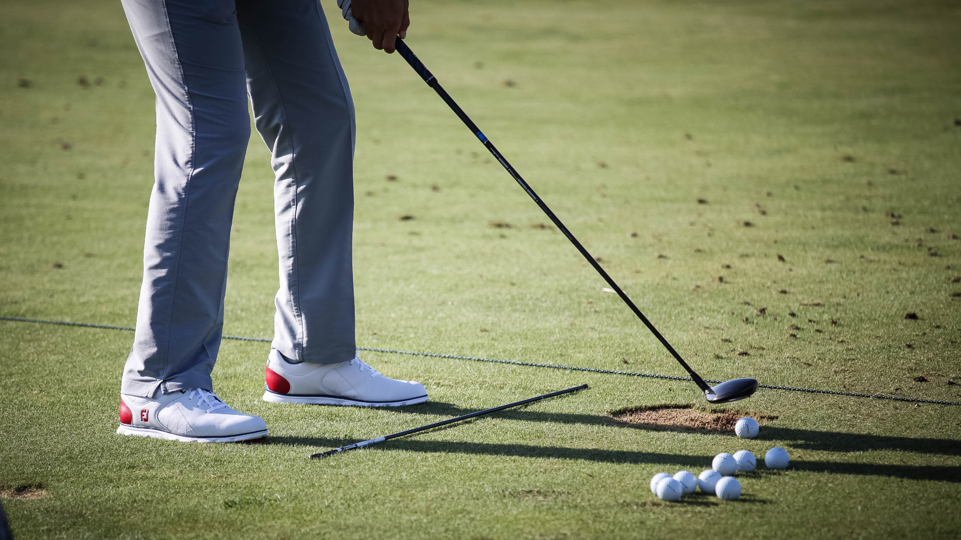 Titleist Brand Ambassador Bernd Wiesberger practic...