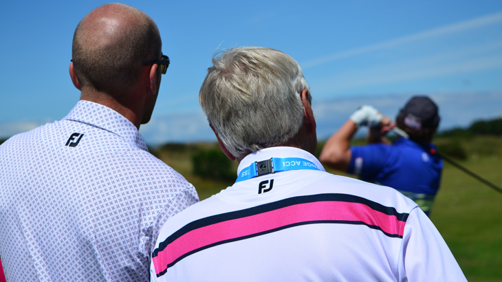 Beef under the watchful eye of our Titleist...